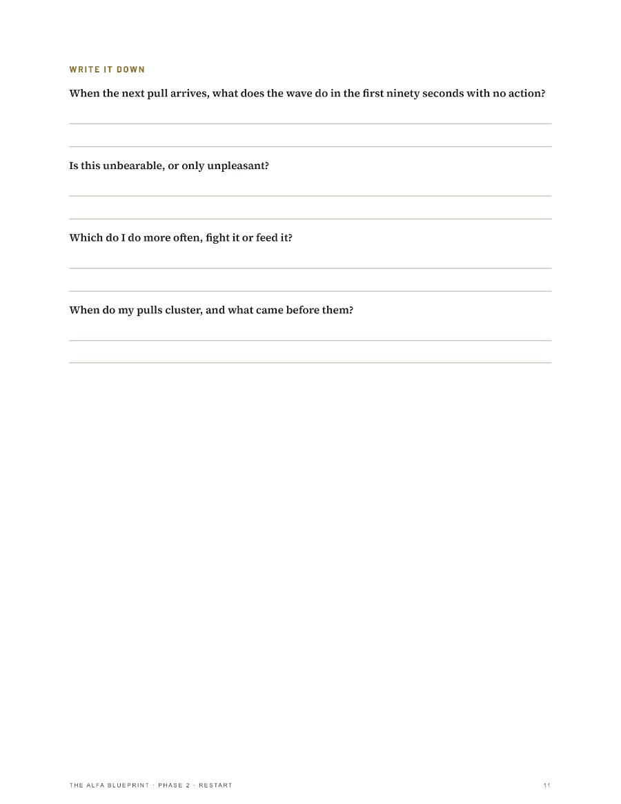 Then you write it down. Short answers, by hand.